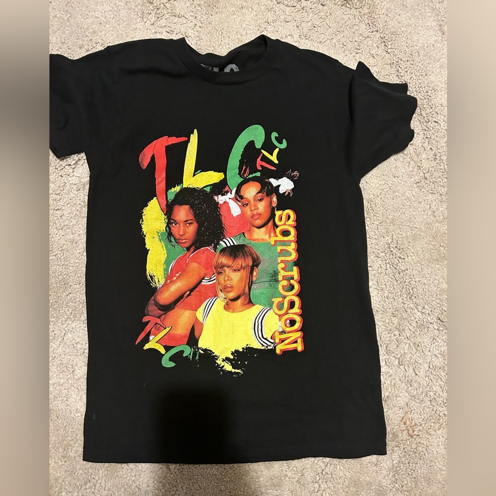 Vintage T-Shirt 1990s TLC “No Scrubs” R&B Hip-Hop, Lisa Lopes, Chilli Thomas, S